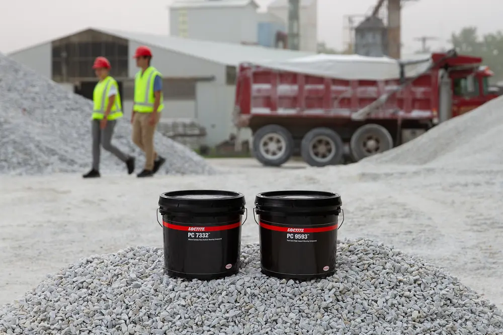 Loctite PC 7332 and PC 9593 at a work site.