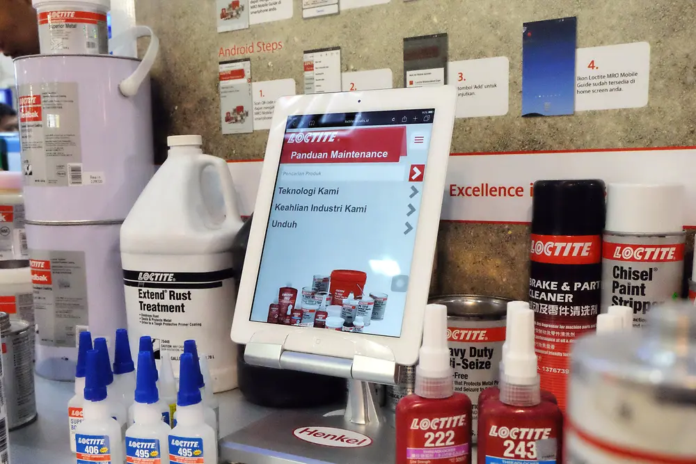 Henkel Indonesia launched the Loctite Maintenance Expert Mobile Guide at Manufacturing Indonesia Expo.