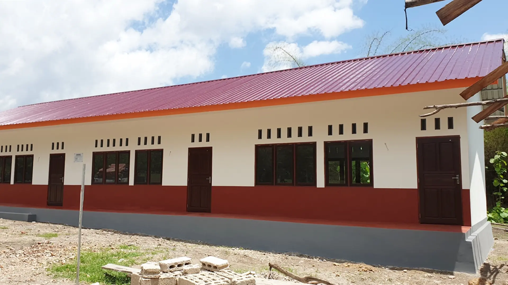 The new school building has a stronger structure and is built with sustainable materials. This will help to create a more conducive learning environment for the students.
